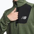 Felpa da corsa New Balance Heat Grid Half Zip deep olive graphite da uomo 4
