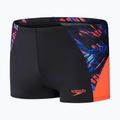 Pantaloncini da bagno Speedo Eco END+ Splice Aquashort da uomo nero/arancio 6