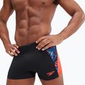 Pantaloncini da bagno Speedo Eco END+ Splice Aquashort da uomo nero/arancio 9