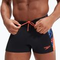 Pantaloncini da bagno Speedo Eco END+ Splice Aquashort da uomo nero/arancio 10