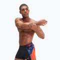 Pantaloncini da bagno Speedo Eco END+ Splice Aquashort da uomo nero/arancio 13