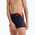 Speedo Hyper Boom Logo Splice, costume da bagno per bambini, blu/arancio 12