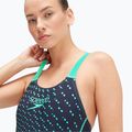 Costume intero da donna Speedo Medley Logo blu/verde 10