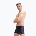 Boxer da bagno Speedo Tech Panel Aquashort da uomo navy/arancione 6