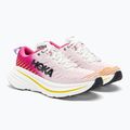 Scarpe da corsa da donna HOKA Bondi X blanc de blanc/rosa yarrow 4