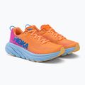 Scarpe da corsa da donna HOKA Rincon 3 finto arancione/ciclamino 4