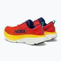 Scarpe da corsa da uomo HOKA Bondi 8 rosso allerta/fiamma 3