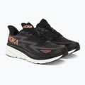 Scarpe da corsa da donna HOKA Clifton 9 nero/rame 3