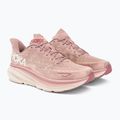 Scarpe da corsa da donna HOKA Clifton 9 frusta malva pallida/pesca 4