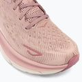 Scarpe da corsa da donna HOKA Clifton 9 frusta malva pallida/pesca 7