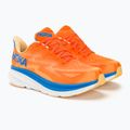 Scarpe da corsa da uomo HOKA Clifton 9 Wide vibrant orange/impala 4