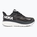 Scarpe da corsa da donna HOKA Clifton 9 Wide nero/bianco 2