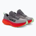 Scarpe da corsa HOKA Bondi 8 castlerock/flame da uomo 4