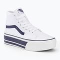 Vans UA SK8-Hi Tapered Stackform Sport Stripes scarpe blu vero/bianco