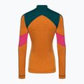 Maglia termica da donna Smartwool Merino Baselayer Colorblock 1/4 Zip Boxed marmalade heather 4