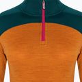 Maglia termica da donna Smartwool Merino Baselayer Colorblock 1/4 Zip Boxed marmalade heather 5