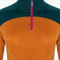 Smartwool Merino Baselayer donna Colorblock termico manica lunga 1/4 Zip in scatola marmalade 5