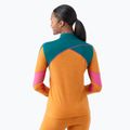 Smartwool Merino Baselayer donna Colorblock termico manica lunga 1/4 Zip in scatola marmalade 2