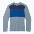 Maglia termica da uomo Smartwool Thermal Merino Baselayer Colorblock Crew Boxed pewter blue 3