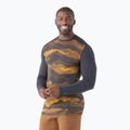 Smartwool Merino 250 Baselayer Crew Uomo in confezione termica a maniche lunghe charcoal mtn scape