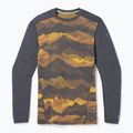 Smartwool Merino 250 Baselayer Crew Uomo in confezione termica a maniche lunghe charcoal mtn scape 6