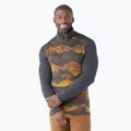 Maglia termica da uomo Smartwool Merino 250 Baselayer 1/4 Zip Boxed charcoal mtn scape