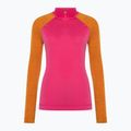 Smartwool Classic Thermal Merino Baselayer Donna 1/4 Zip boxed power pink longsleeve 3