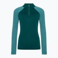 Smartwool Classic Thermal Merino Baselayer Donna 1/4 Zip Boxed emerald thermal longsleeve 3