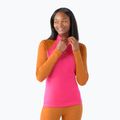 Smartwool Classic Thermal Merino Baselayer Donna 1/4 Zip boxed power pink longsleeve