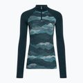 Smartwool Classic Thermal Merino Baselayer 1/4 da donna in scatola manica lunga termica twilight blu 3