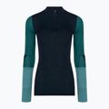 Maglia termica da donna Smartwool Intraknit Thermal Merino Baselayer Colorblock 1/4 Zip navy 3