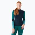 Maglia termica da donna Smartwool Intraknit Thermal Merino Baselayer Colorblock 1/4 Zip navy