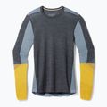 Smartwool Intraknit Thermal Merino Baselayer Colorblock Crew Uomo, manica lunga termica in carbone. 3