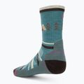 Calze da trekking da donna Smartwool Hike Light Cushion Under The Stars Crew verde cascata 2