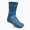 Smartwool Hike Light Cushion Mountain Pattern Crew calzini da trekking blu laguna