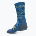 Smartwool Hike Light Cushion Mountain Pattern Crew calzini da trekking blu laguna 2