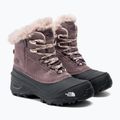 The North Face Shellista V Lace WP stivali da neve per bambini grigio fulvo/grigio asfalto 4