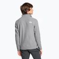 Felpa da trekking da uomo The North Face 100 Glacier 1/4 Zip grigio erica medio 2