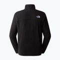 Felpa da trekking da uomo The North Face 100 Glacier 1/4 Zip nero 2