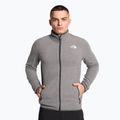 Felpa da trekking da uomo The North Face 100 Glacier Full Zip grigio erica medio