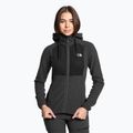 Felpa da trekking da donna The North Face Homesafe Full Zip Fleece Hoodie nero/grigio asfalto a righe