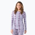 Maglia termica da donna Smartwool Merino 250 Baselayer Crew Boxed violet flirt with me