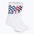 Vans Classic Check Crew calze da uomo 3 paia bianco