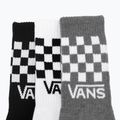 Calzini Vans Classic Check Crew da uomo 3 paia bianco/nero 6