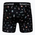 Boxer Smartwool Merino Print da uomo, nero, da campeggio 4