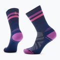 Calze da trekking da donna Smartwool Hike Light Cushion Tube Stripe Crew deep navy/power pink 6