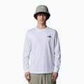 Maglietta a maniche lunghe The North Face Box Nse da uomo, bianco tnf