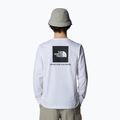Maglietta a maniche lunghe The North Face Box Nse da uomo, bianco tnf 3