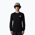 Maglietta The North Face Box Nse a maniche lunghe da uomo, nero tnf