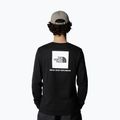 Maglietta The North Face Box Nse a maniche lunghe da uomo, nero tnf 3